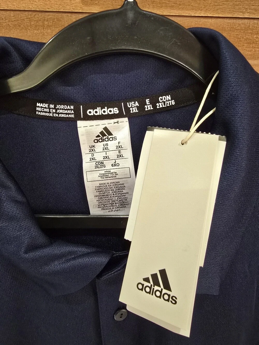 adidas Men's Royal Blue Short-Sleeve Polo Shirt